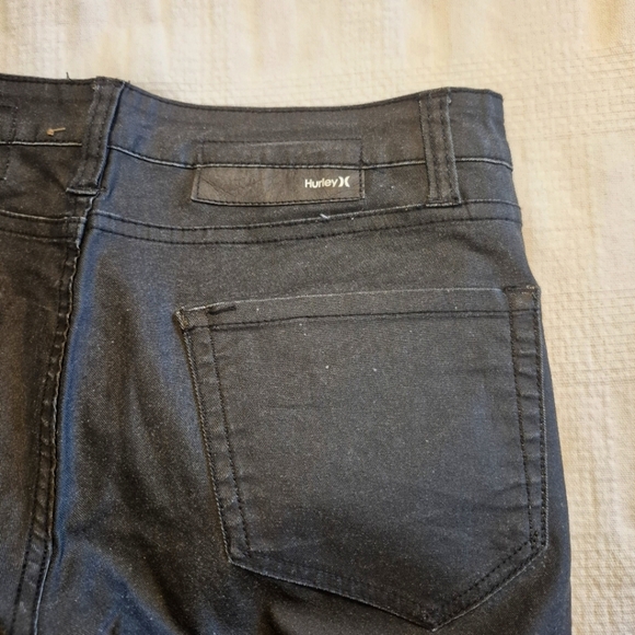 Hurley women's size 30 x 30 reversible camo & black pants with stretch VGUC - Picture 8 of 9